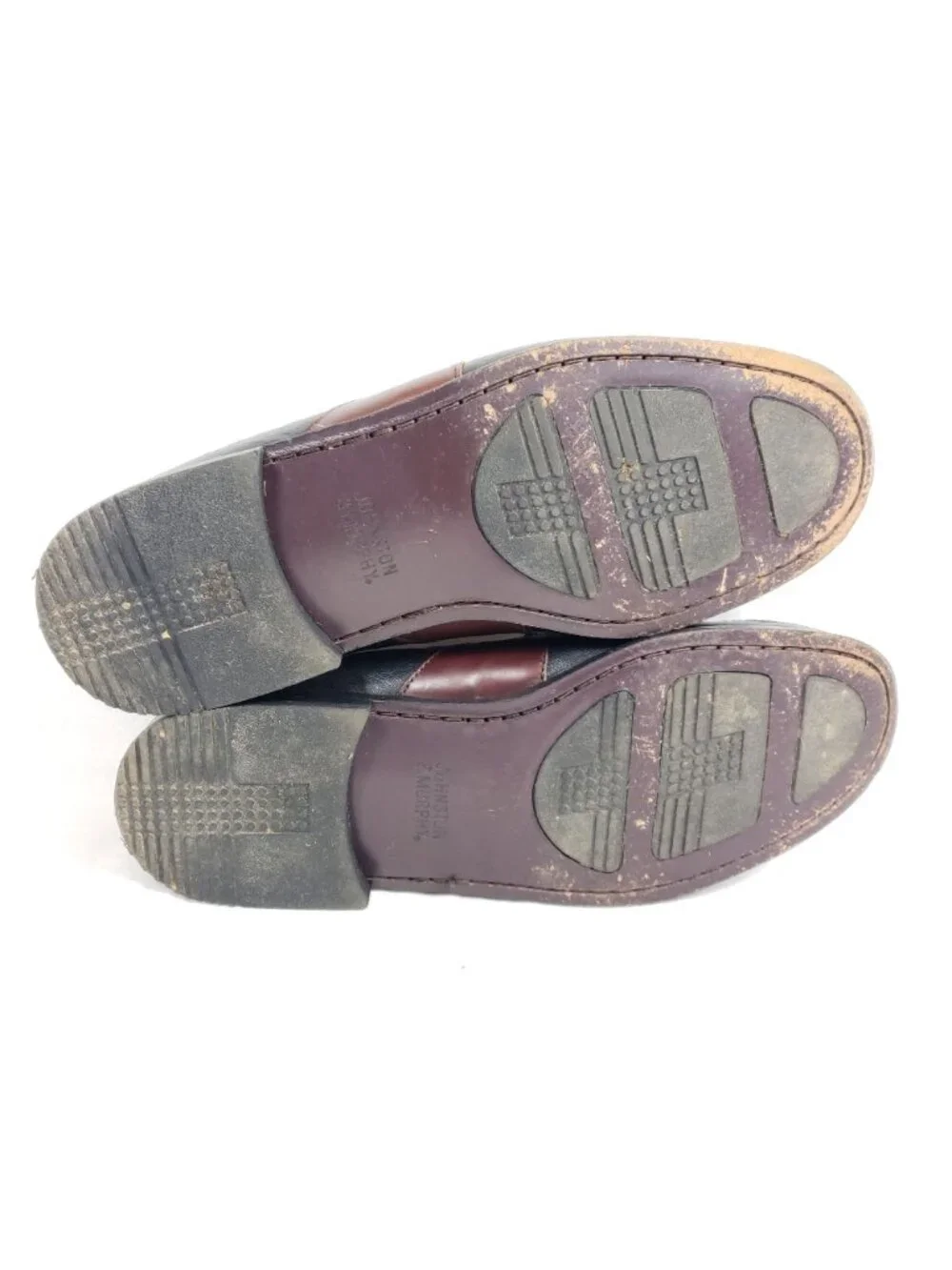 Johnston & Murphy Kiltie Tassel Loafers Men's Size 11.5 Brown /Black Leather